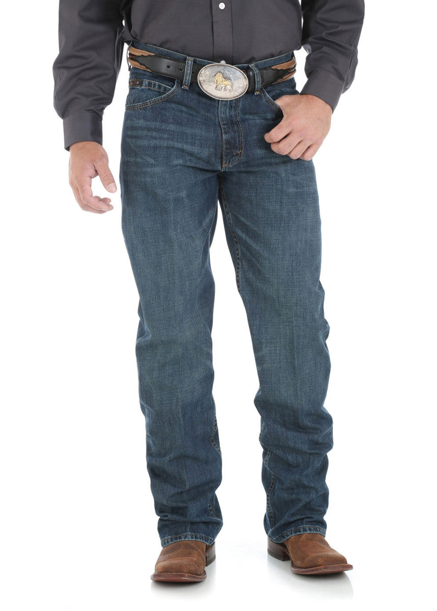 Wrangler – 34 Leg Men's 20X Competition Jean Relaxed Fit – River Wash