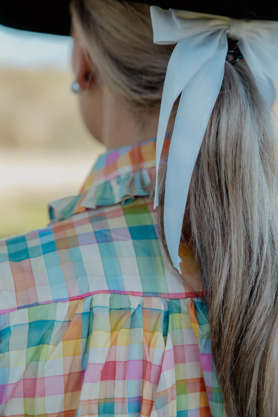 Black Colt – Frankie Shirt | Orange & Blue Check