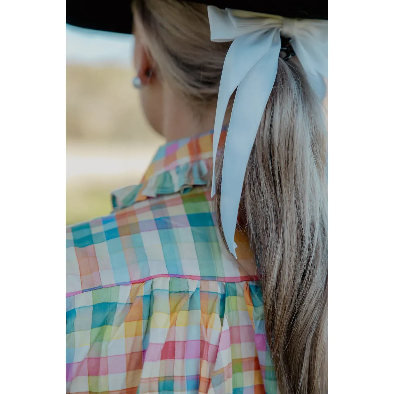 Black Colt – Frankie Shirt | Orange & Blue Check