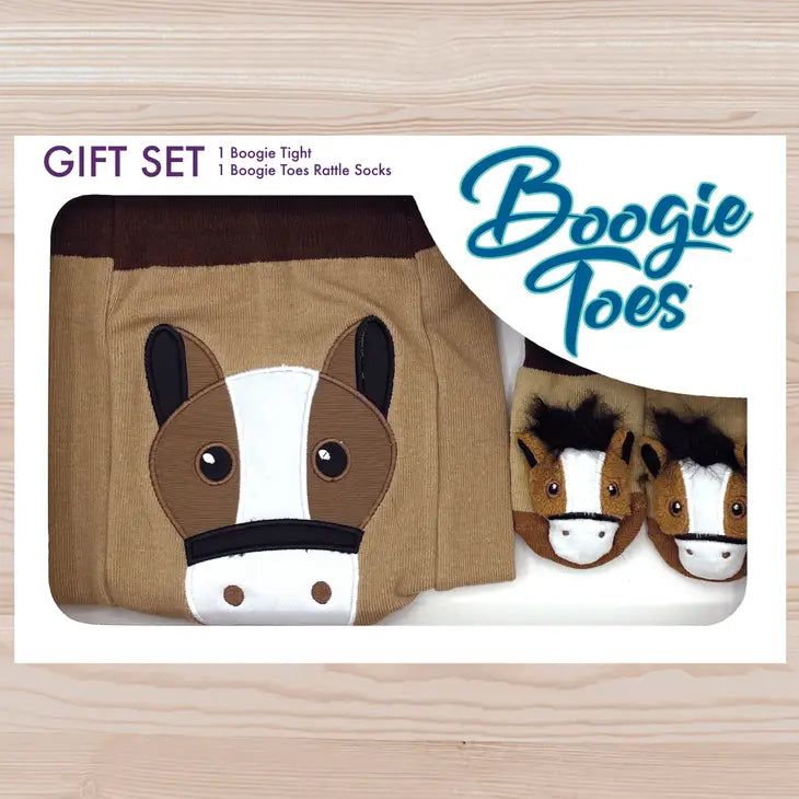 Derby Pony Tight and Rattle Socks Gift Box 6 - 12 Months