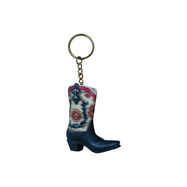 Pure Western - Floral Boot Key Ring