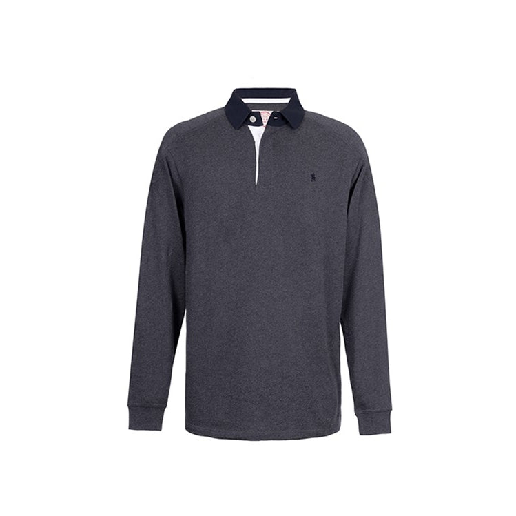 Thomas Cook Heavy Weight Jersey Knit Rugby - Charcoal