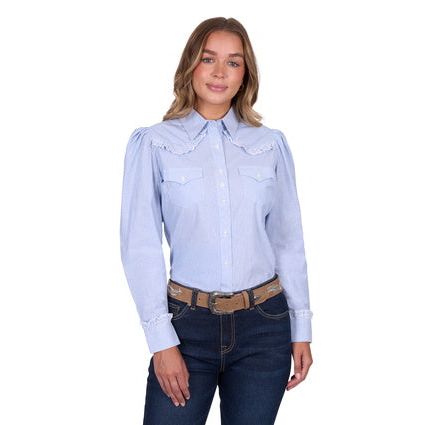 Pure Western - Women’s Lexi Stripe Western Long Sleeve Shirt