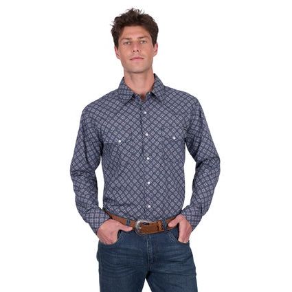 Pure Western - Men’s Douglas Print Western Long Sleeve Shirt
