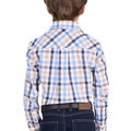 Thomas Cook Boy’s Jesse Check 2-Pocket Long Sleeve Shirt – Navy/Tan