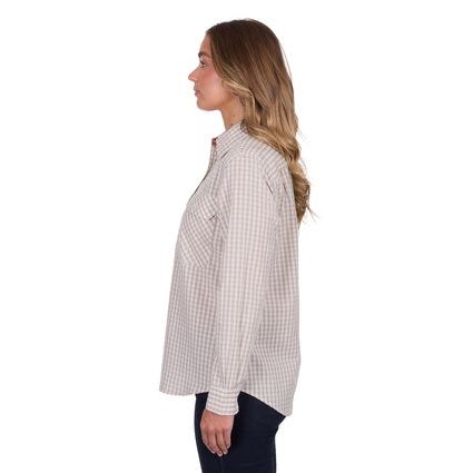 Hard Slog - Women's Sara Half Placket Long Sleeve Shirt