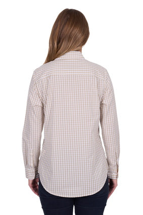 Hard Slog -Women's Sara Half Placket Long Sleeve Shirt