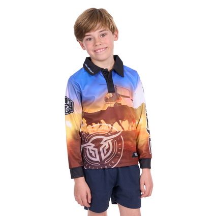 Bullzye Boy’s Outback Long Sleeve Tee – Multi