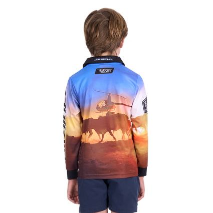 Bullzye Boy’s Outback Long Sleeve Tee – Multi
