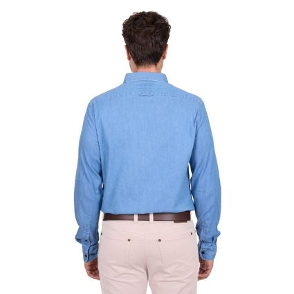 Thomas Cook Men’s Jeremy Tailored Long Sleeve Shirt – Chambray