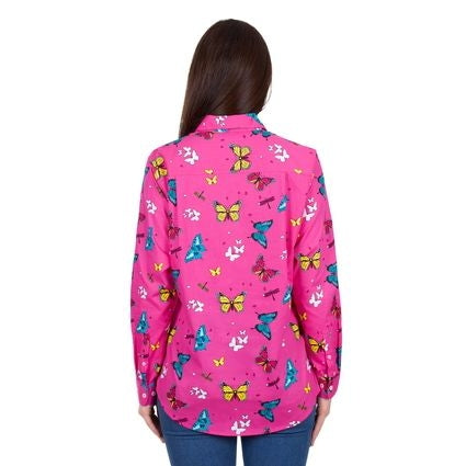 Hard Slog Women’s Giselle Half Placket Long Sleeve Shirt