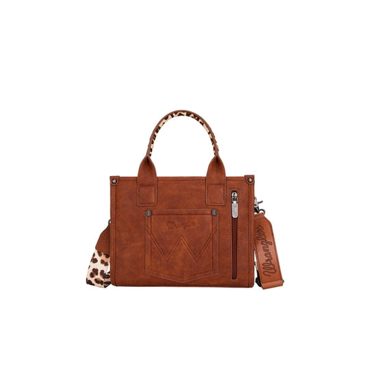 Wrangler® Leopard Print Crossbody Bag - Tan