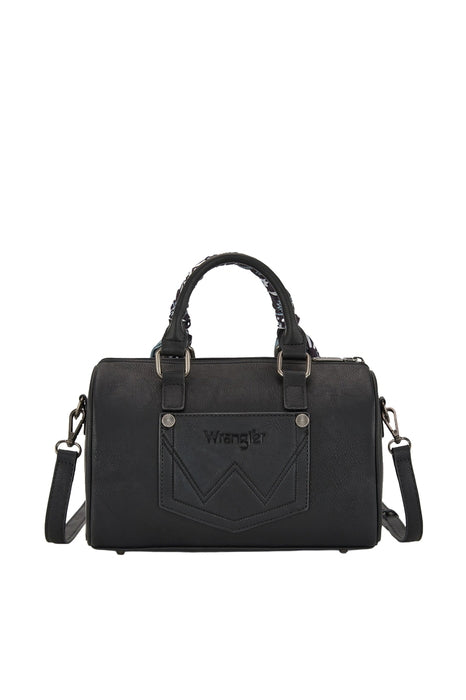 Wrangler® Paisley Barrel Bag - Black