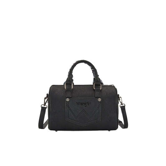 Wrangler® Paisley Barrel Bag - Black
