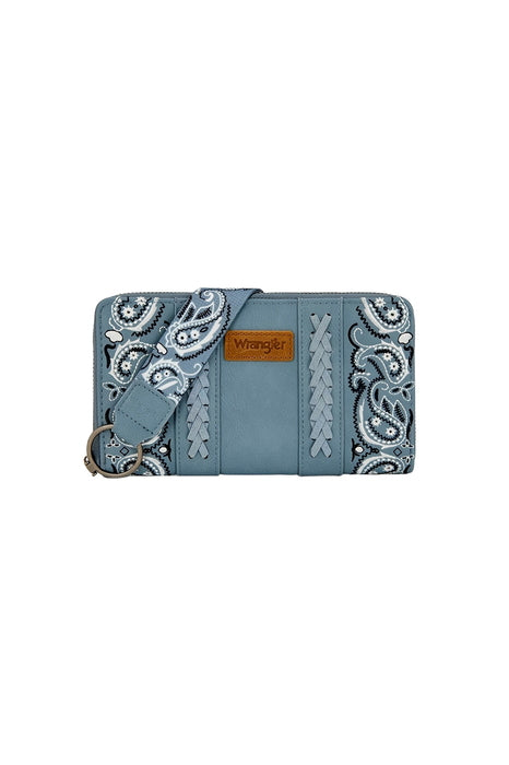 Wrangler® Paisley Wallet - Blue
