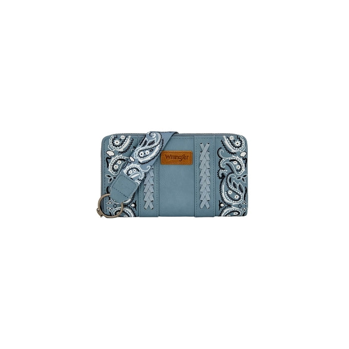 Wrangler® Paisley Wallet - Blue