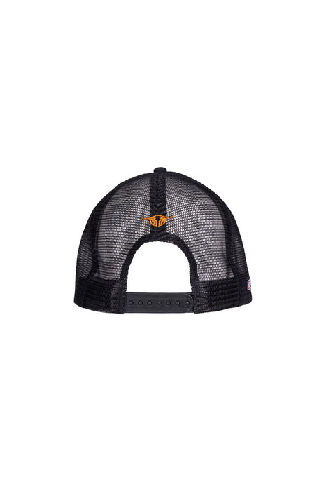 Bullzye Eben High Profile Trucker Cap – Sand/Multi