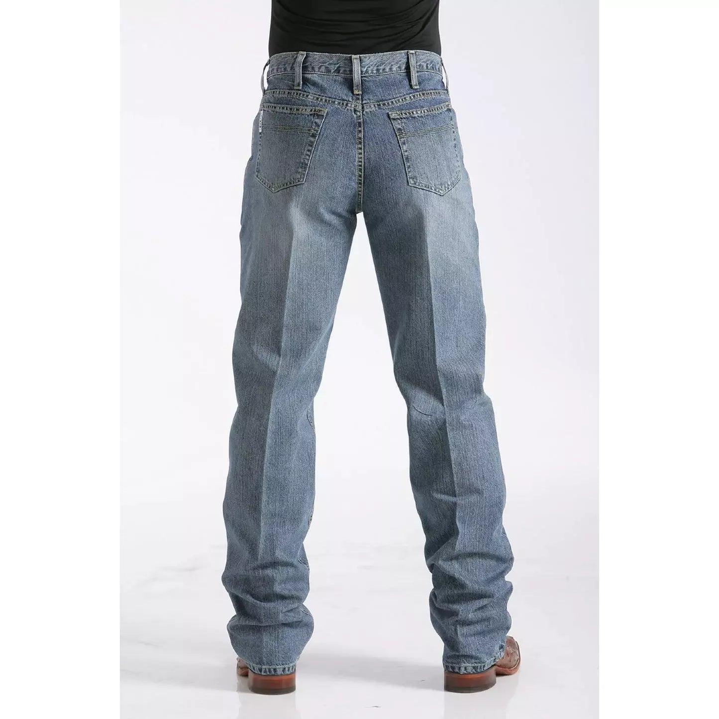 Cinch - 36" Leg Men’s White Label Relaxed Fit Jeans – Medium Stonewash