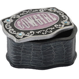 Pure Western - Diamante Cowgirl Jewlery Box