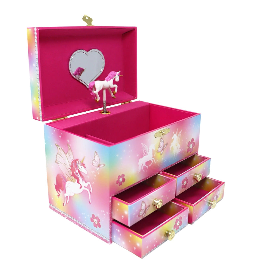 Pink Poppy’s Dreamland Unicorn Musical Jewellery Box – Medium