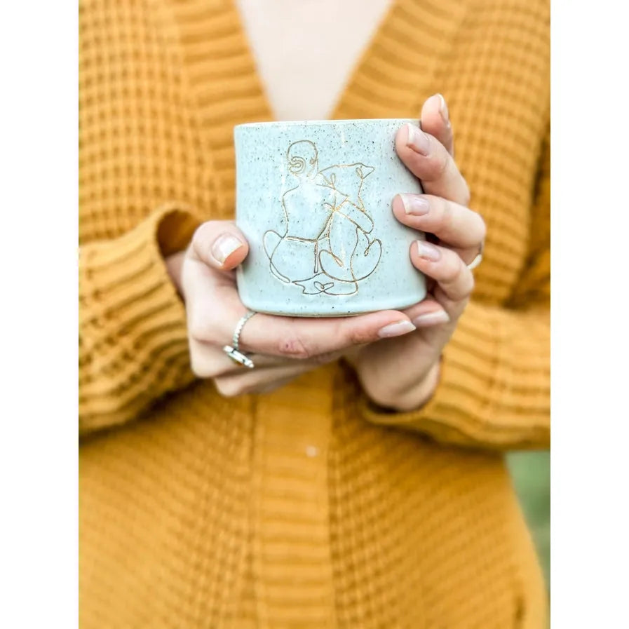 Ceramic Mug - Girl Hugging Dog