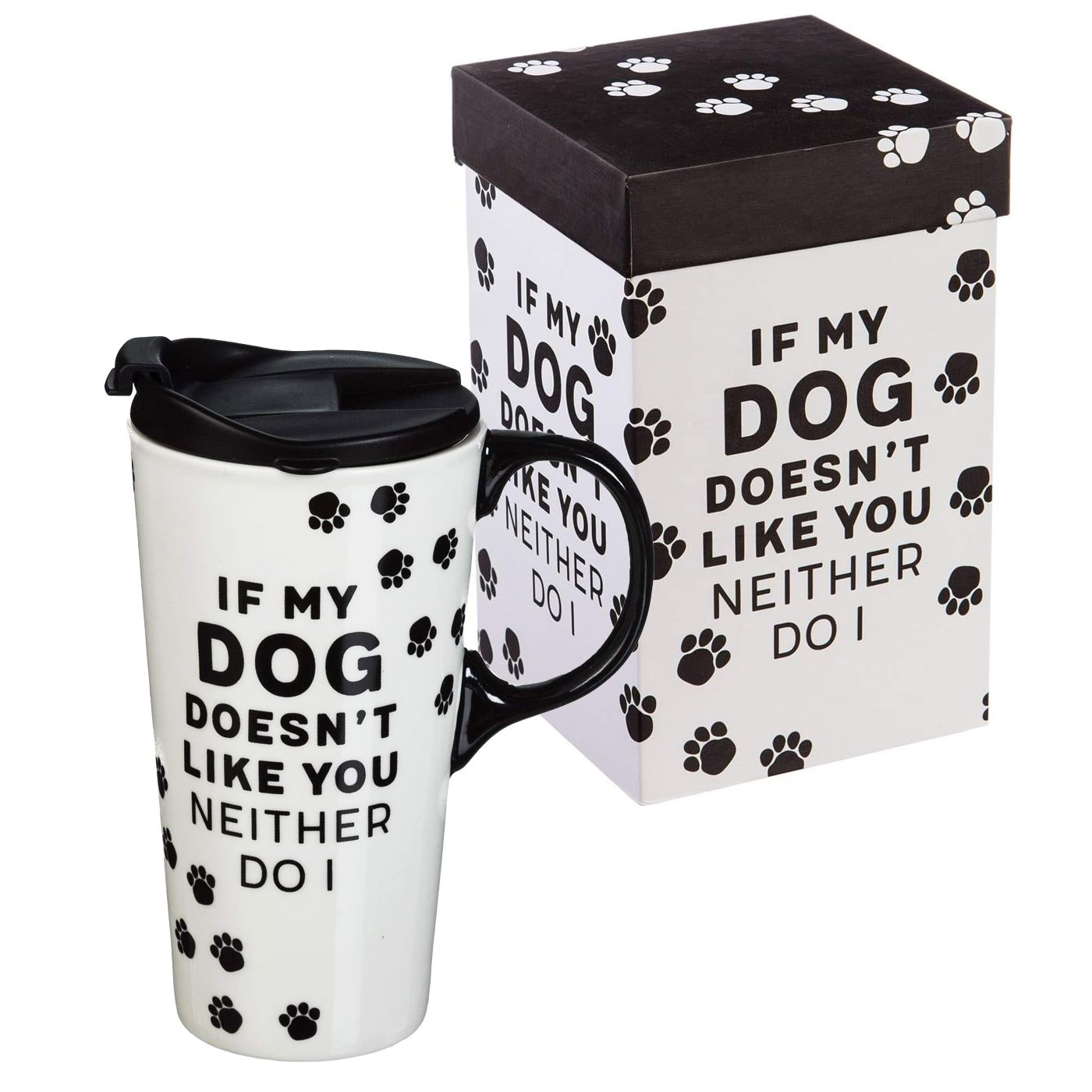 Ceramic Travel Cup Gift Box – My Dog Doesn’t Like You