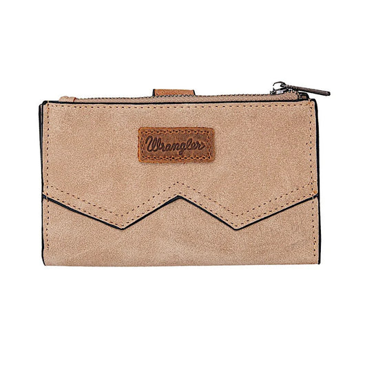 Wrangler W Stitch Wallet – Camel & Navy