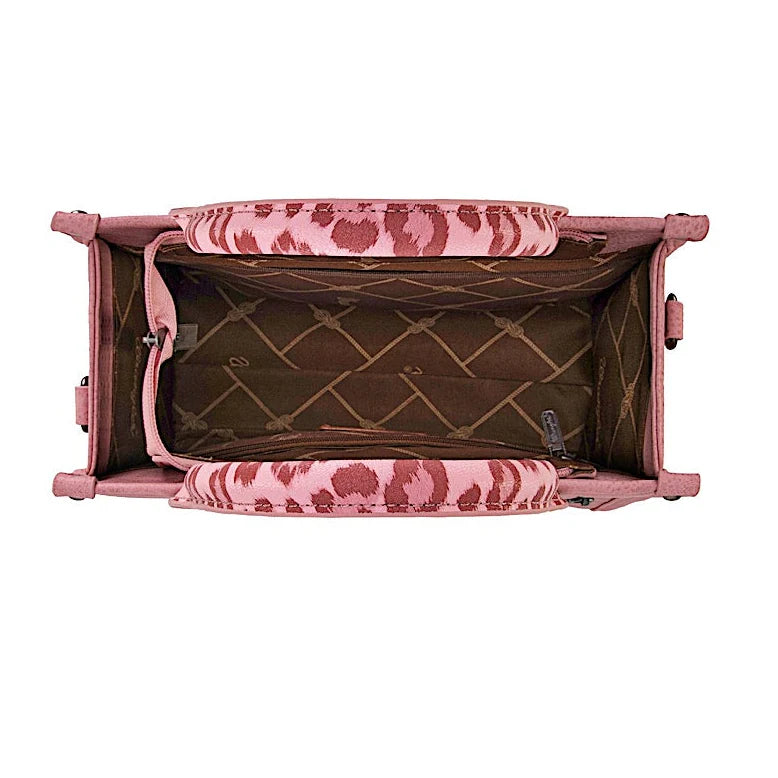 Wrangler Leopard Print Crossbody Bag – Pink