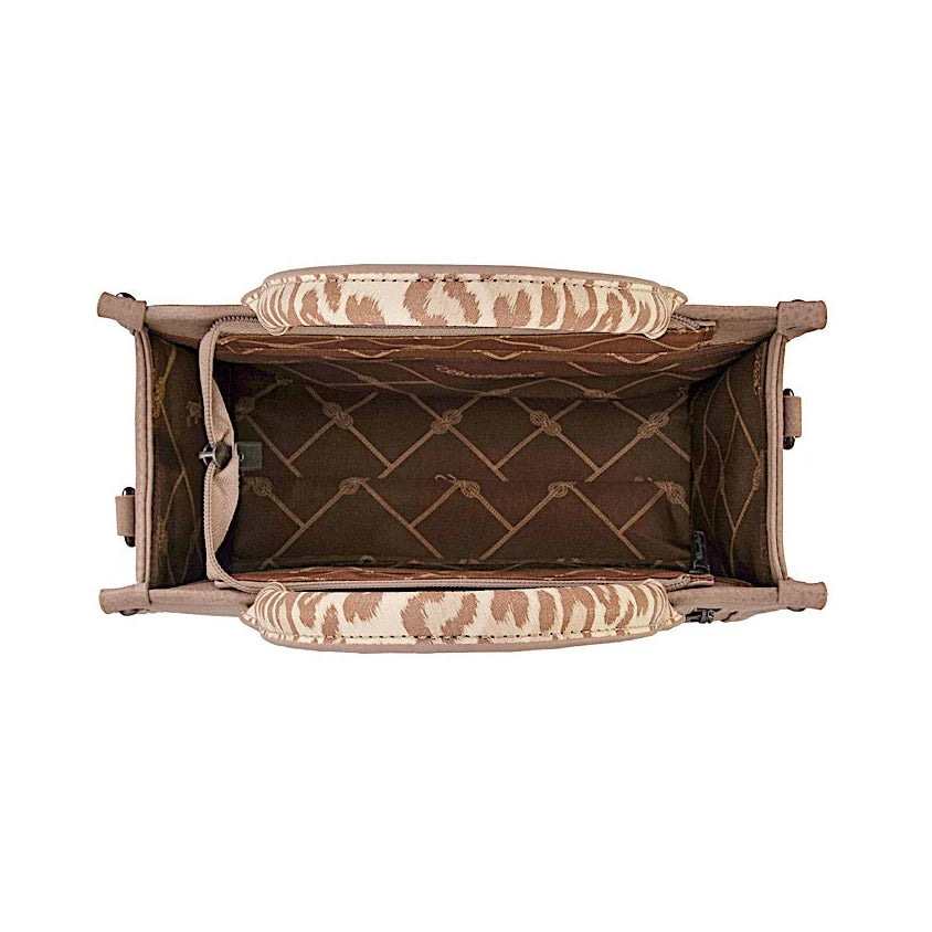 Wrangler Leopard Print Crossbody Bag – Taupe