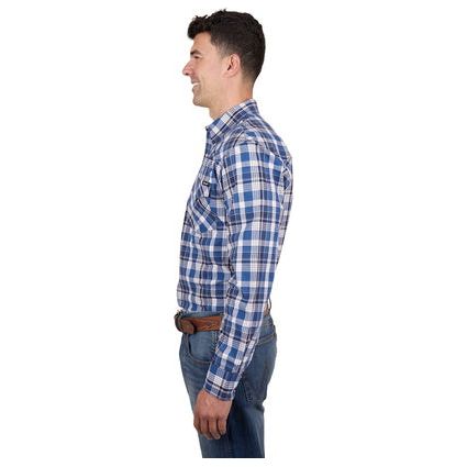 Wrangler - Men’s Nigel Check Western Long Sleeve Shirt