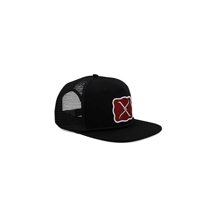 Twisted X – Large Buckle High Profile Trucker Cap - Black