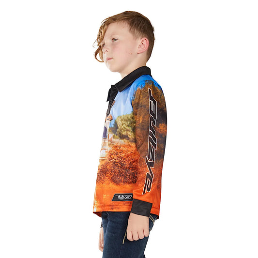 Bullzye Boy’s Blazing Long Sleeve T-Shirt – Multi