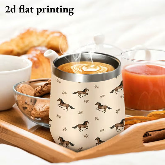 Galloping Horses 12oz Stainless Steel Insulated Tumbler