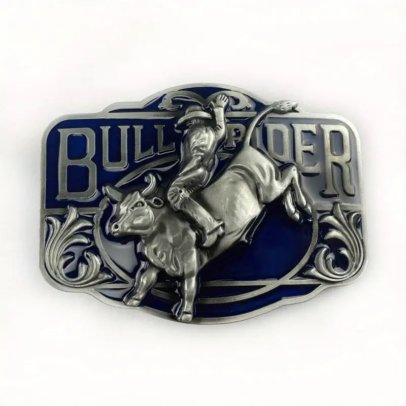 🤠 Vintage Alloy Cowboy Belt Buckle – Western Style