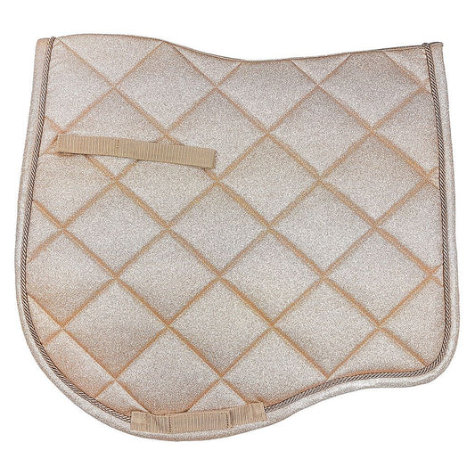 Glitter Dressage Saddlecloth – Pony Size – Gold