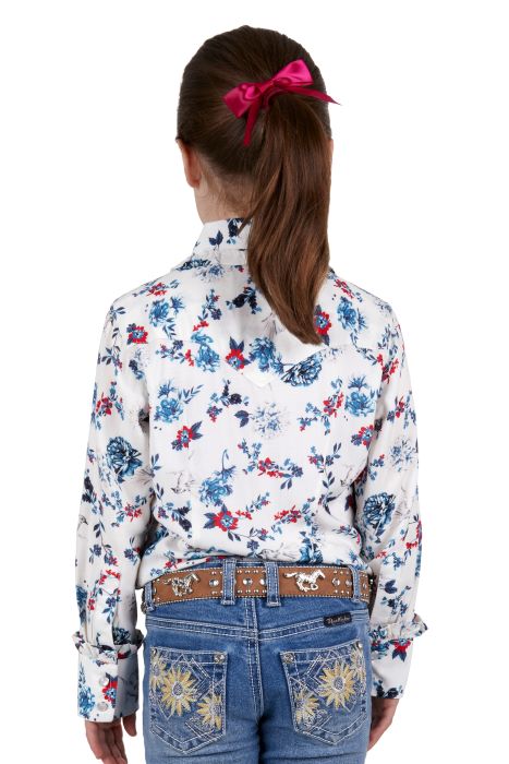 Pure Western – Flora Girls Long Sleeve Shirt