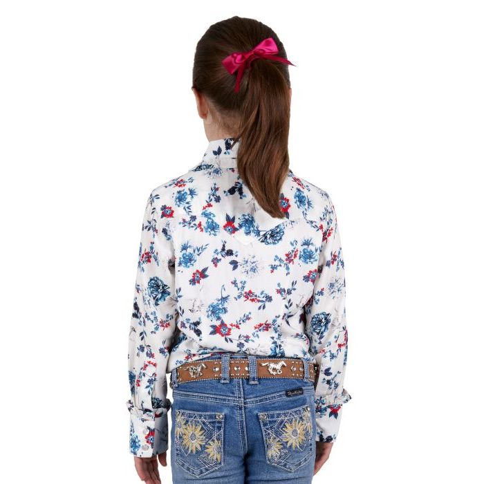 Pure Western – Flora Girls Long Sleeve Shirt