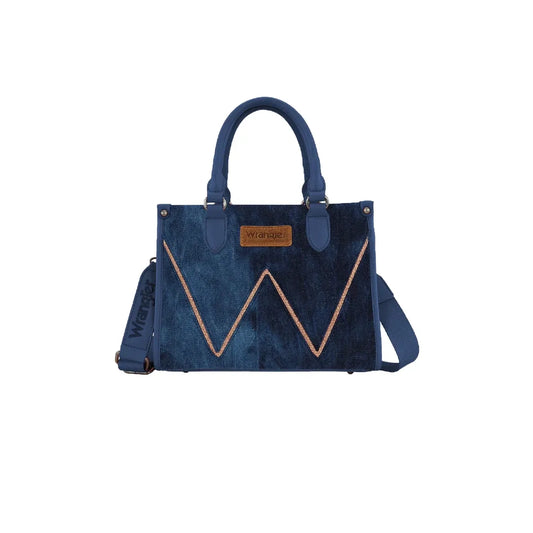 Wrangler Willa Tote Bag – Light Denim / Dark Denim
