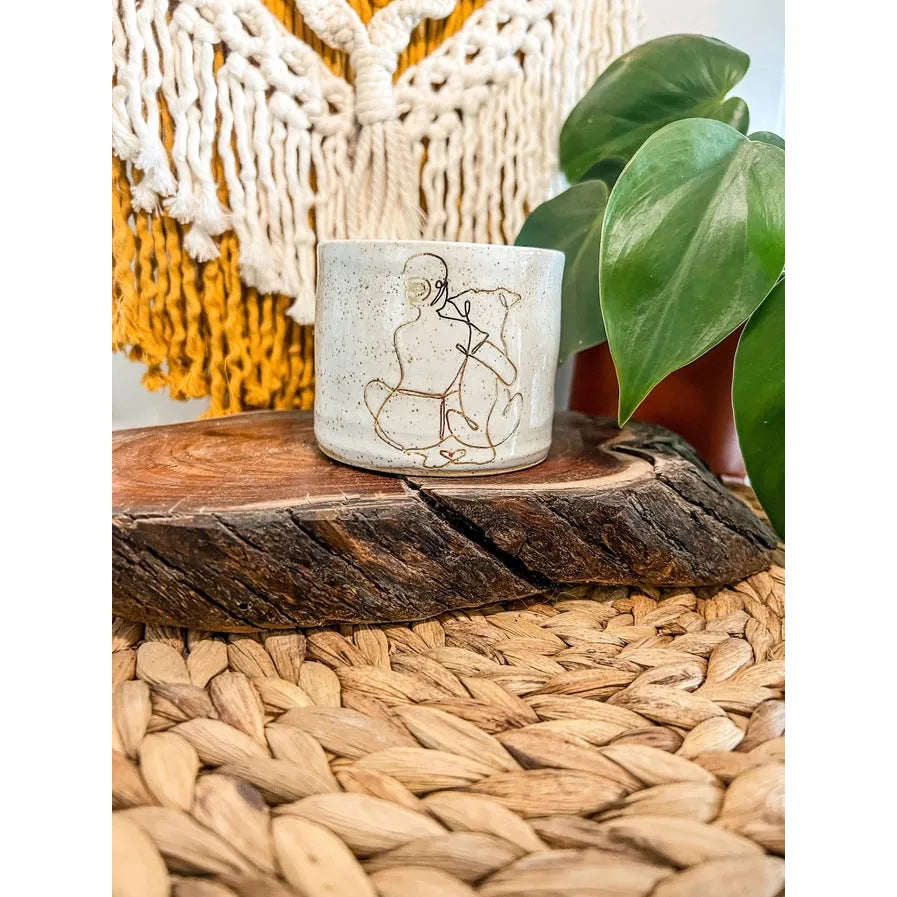 Ceramic Mug - Girl Hugging Dog