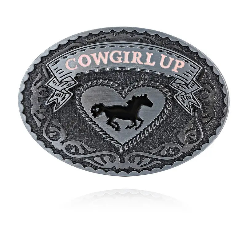 Cowgirl Up Belt Buckle