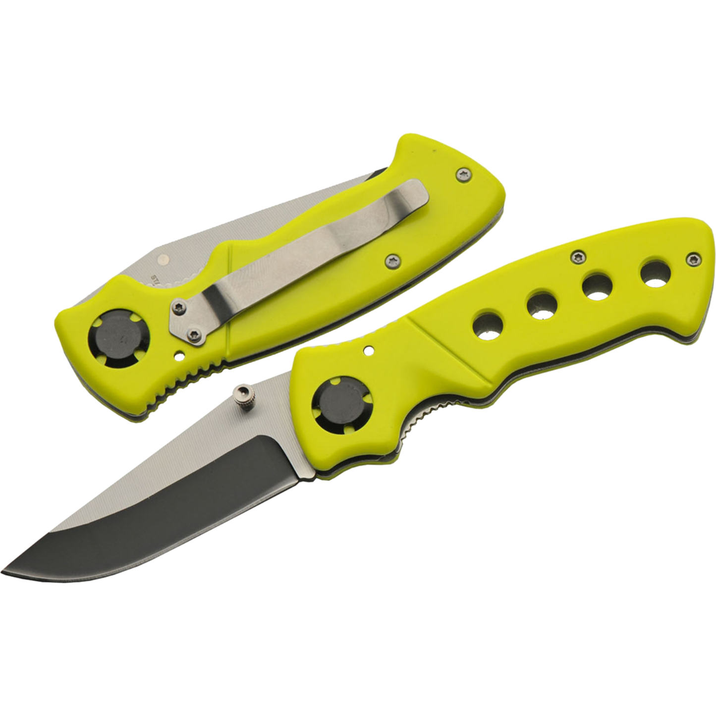 Rite Edge Pocket Knife – Yellow Aluminum Handle