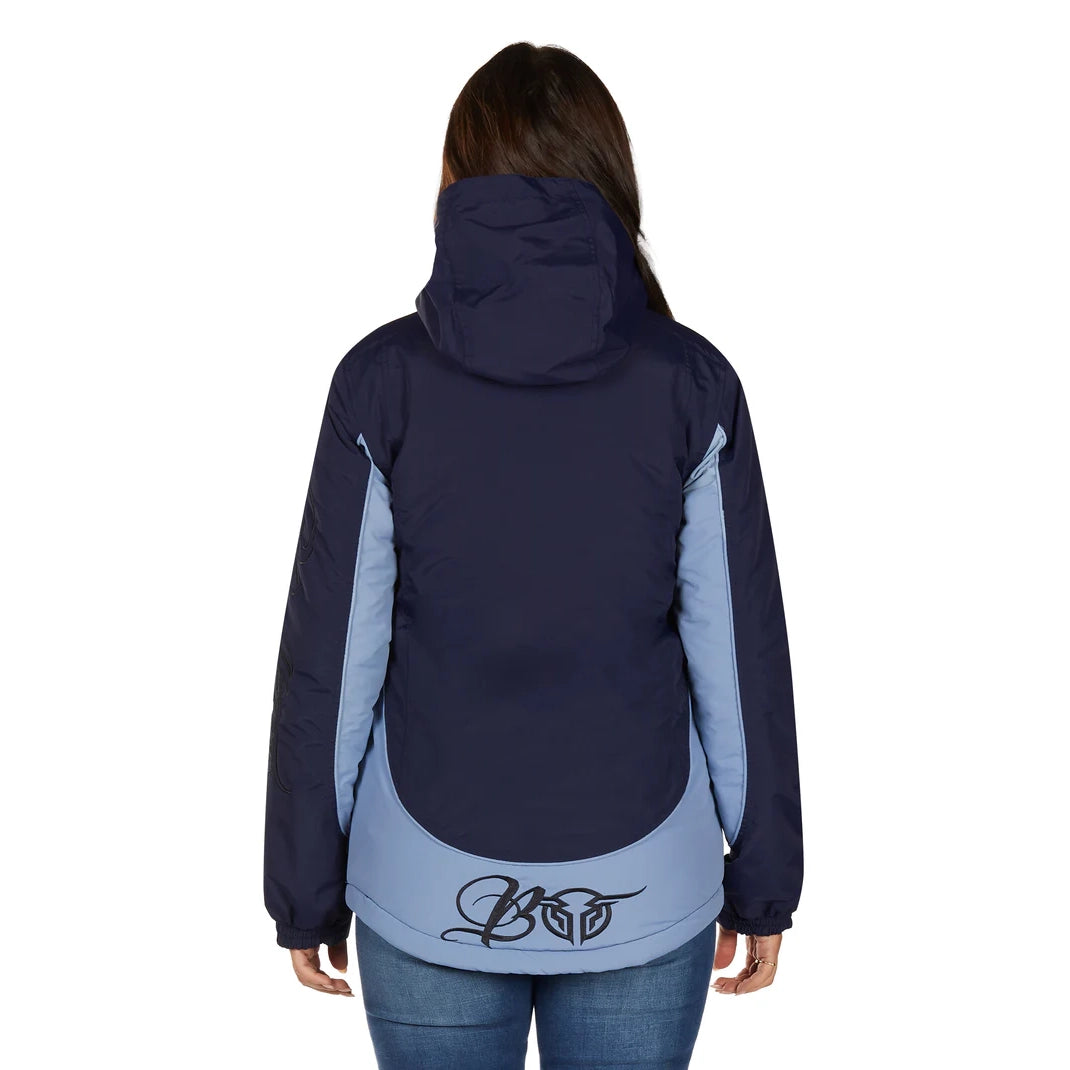 Bullzye Women’s Carla Jacket – Light Blue/Navy