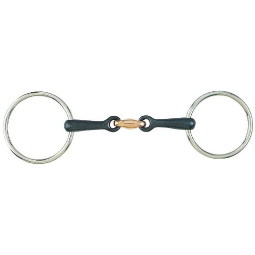 Loose Ring Training Snaffle Bit with Sweet Iron & Copper Mouth