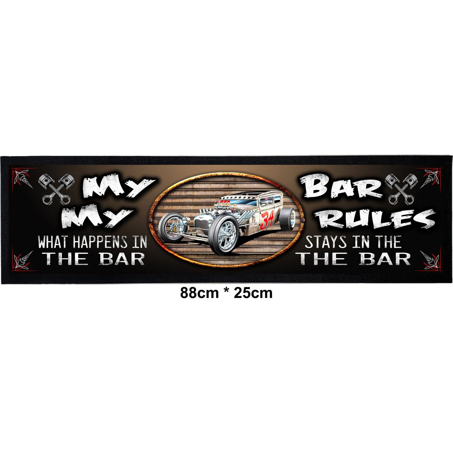 My Bar My Rules Bar Mat