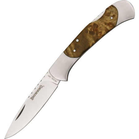 Browning Lock Back Folding Knife – Burl Wood