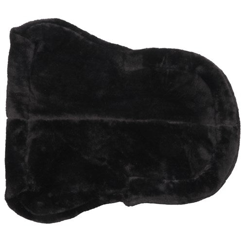 Showmaster Fleece Half Numnah – Black with Black Fleece