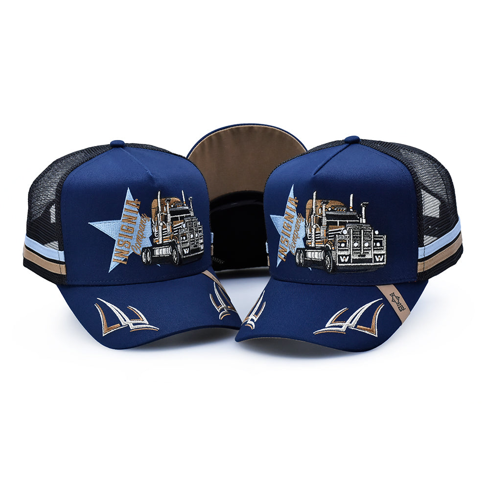 Western Legend “Navy” – High Profile Trucker Hat