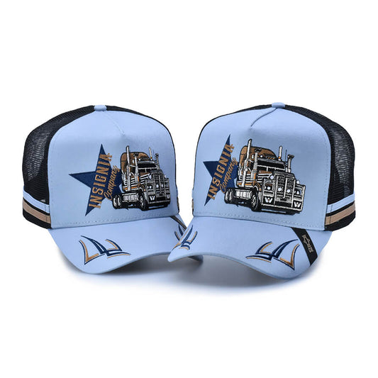 Western Legend “Dusty Blue” – High Profile Trucker Hat