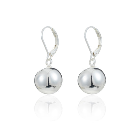 Sterling Silver Ball Drop Earrings