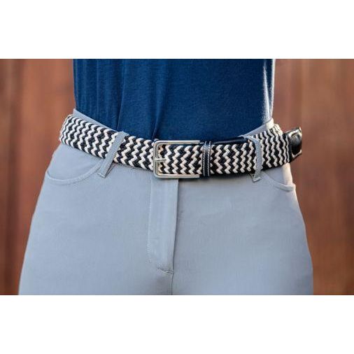Cavalier Belt - Navy/White 36"